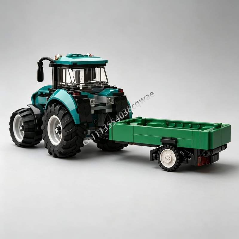 Agriculture Farming Education - 342PCS Farm Tractor Trailer Building Blocks