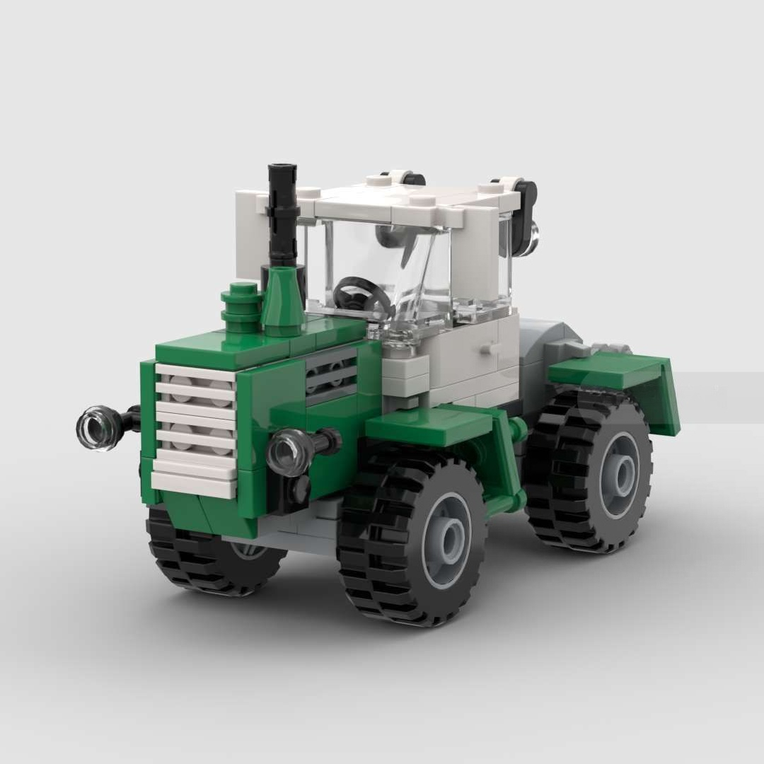 Agriculture Farming Education - Creative Green Farm Tractor Brick Assembly
