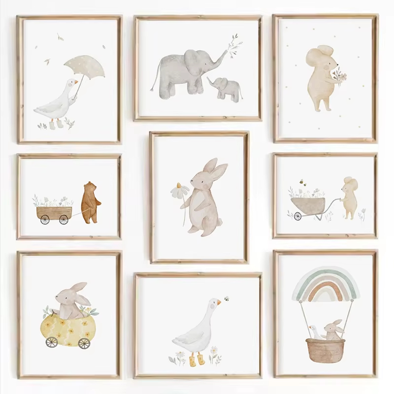 Boho Cartoon Farm Animals Wall - Agriculture Vertical Farming ulasan dan harga