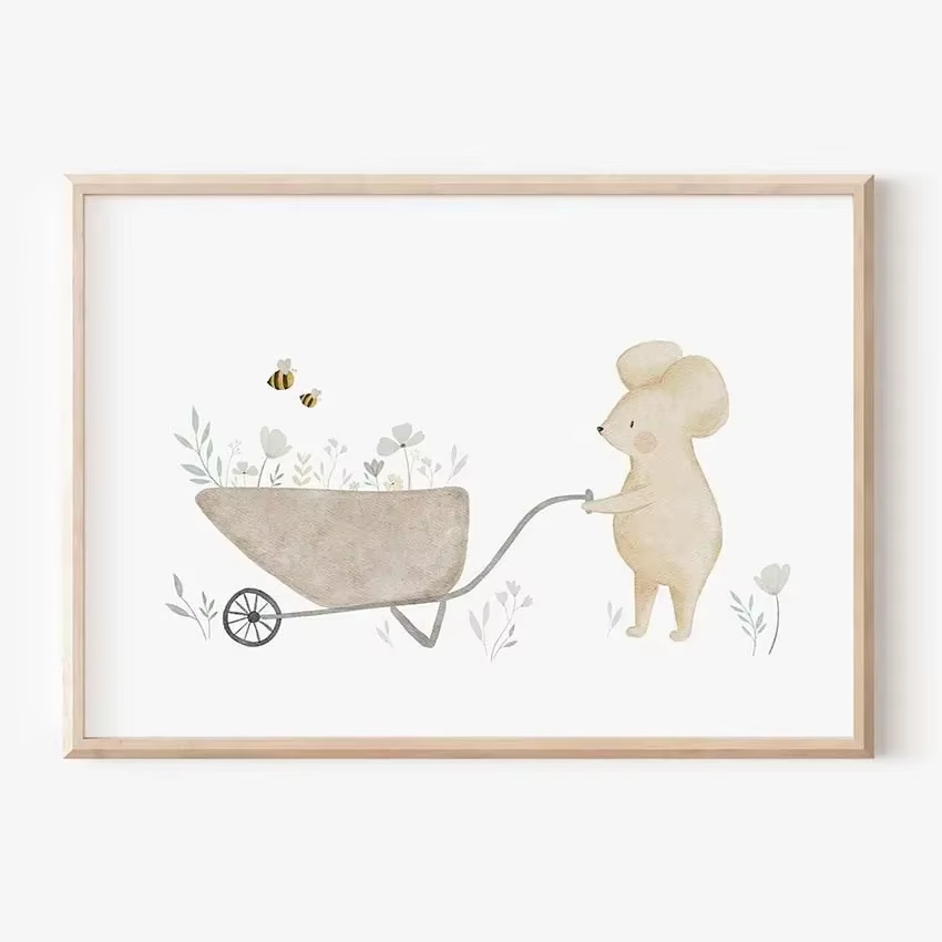 Boho Cartoon Farm Animals Wall - Agriculture Vertical Farming ulasan dan harga