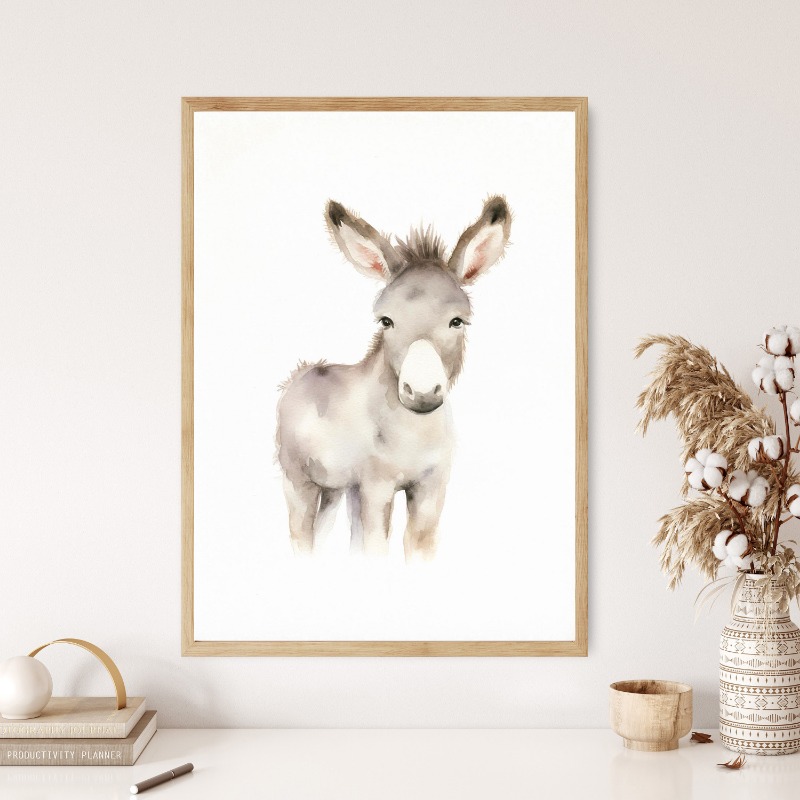 Watercolor Farm Animals Baby H - Agriculture Vertical Farming ulasan dan harga